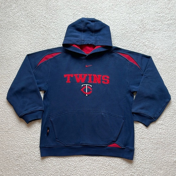 Nike Other - Vintage 90s Team Nike Cut & Sew Embroidered Minnesota Twins Hoodie